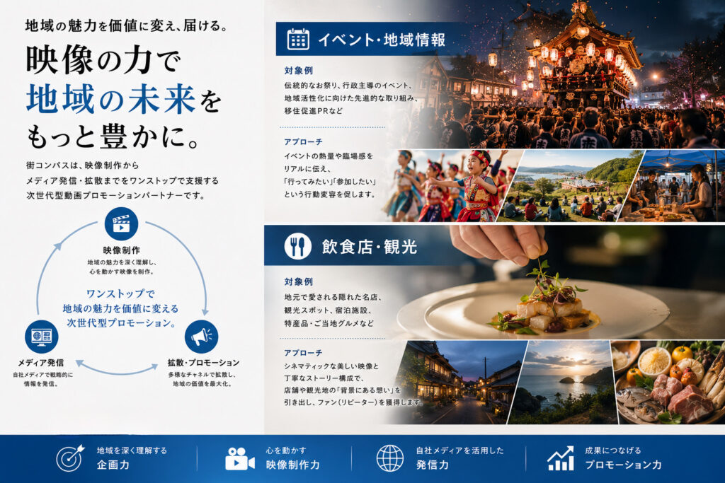 地域の魅力を価値に変え、届ける。街コンパスのプロモーション支援